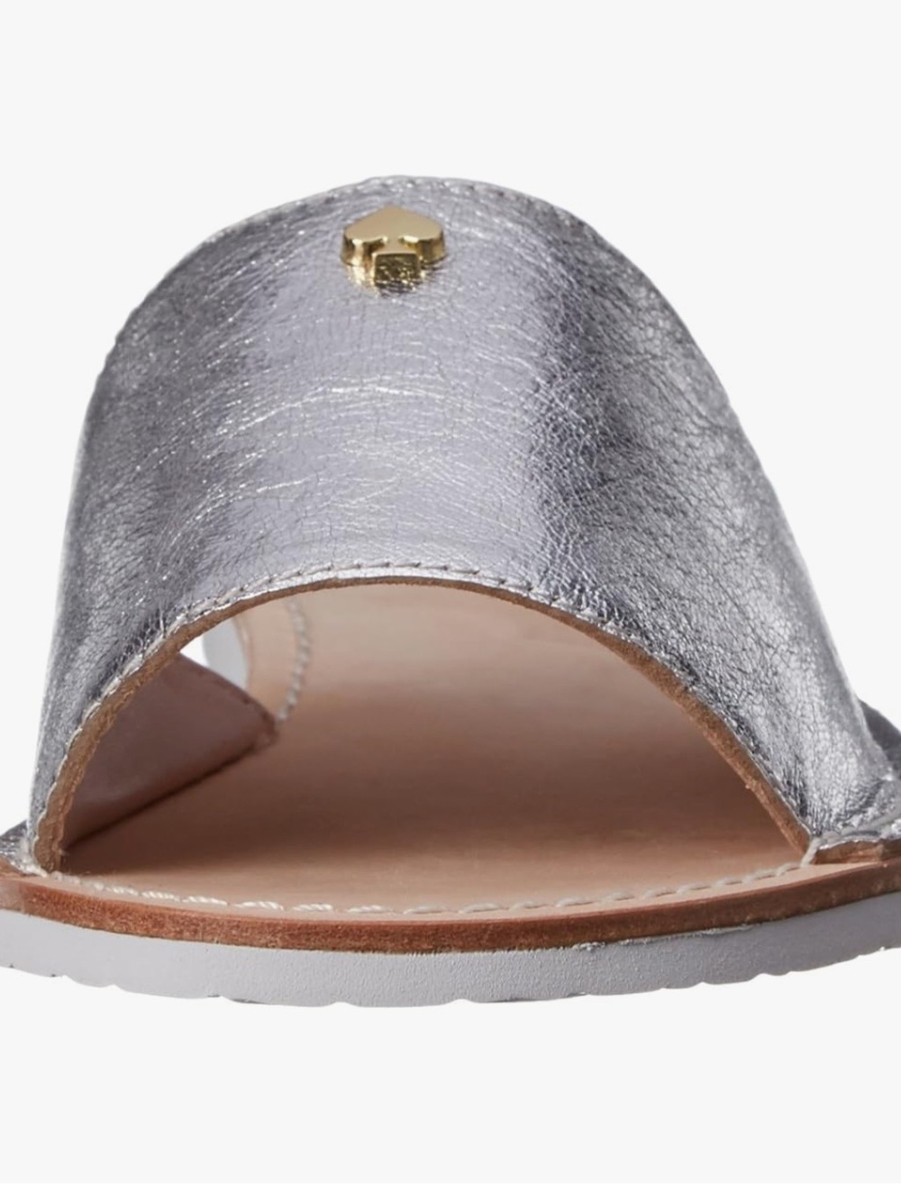 Kate Spade Imperiele silver slides - Picture 4 of 9